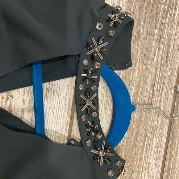 NWT Ann Taylor Blouse with jeweled collar - Picture 7 of 12